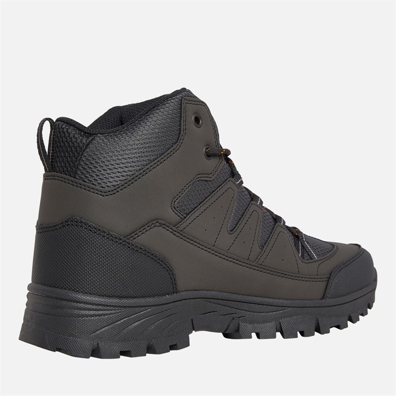 Mens WinHill Mid HydroDRY Waterproof Trail Walking Boots Black - Image 5