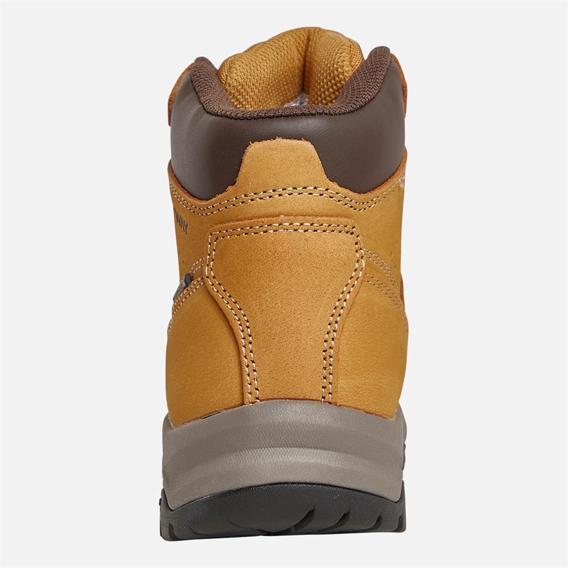 Womens Hordan Nubuck Leather HydroDRY Waterproof Trail Walking Boots Honey - Image 3