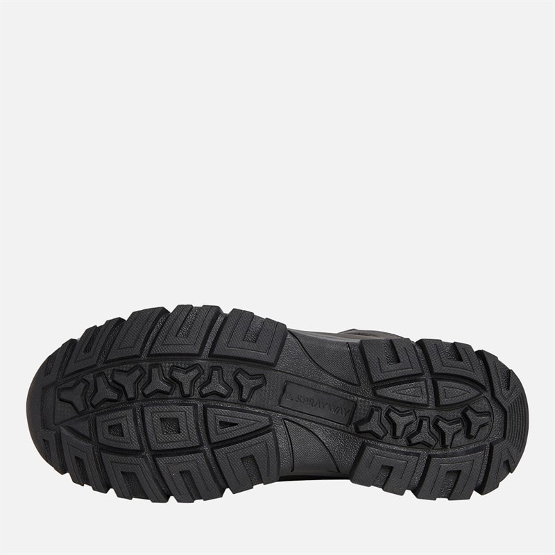 Womens WinHill Mid HydroDRY Waterproof Trail Walking Boots Black - Image 2