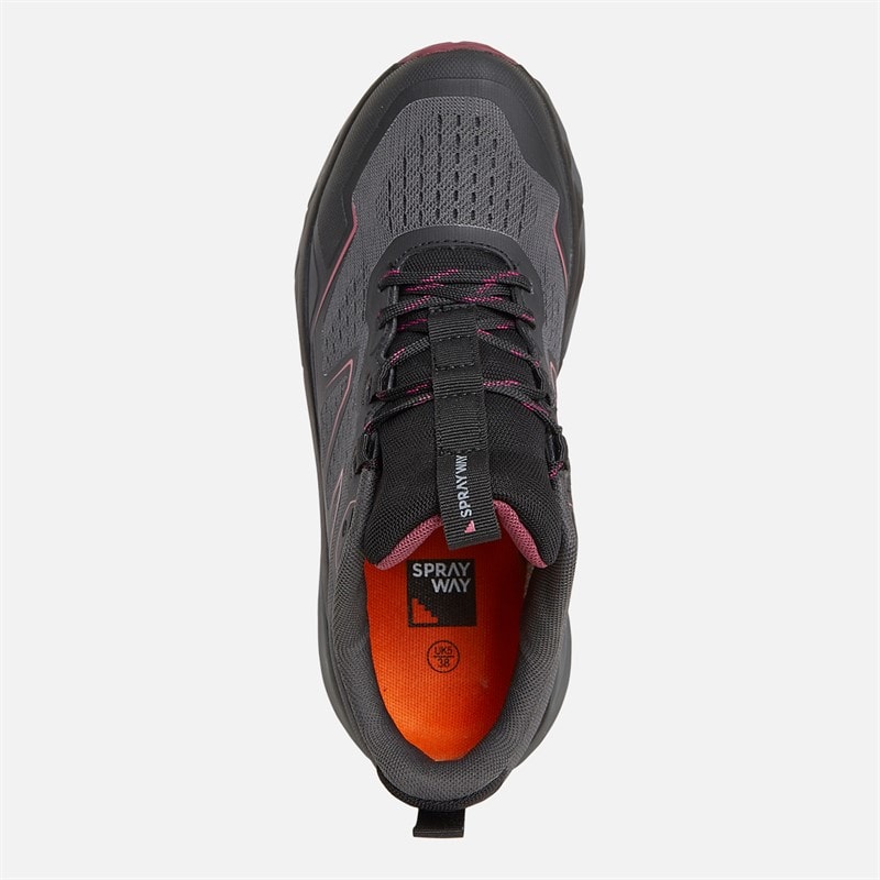 Womens Higger 2 HydroDRY Waterproof Trail Walking Shoes Black/Purple - Image 4