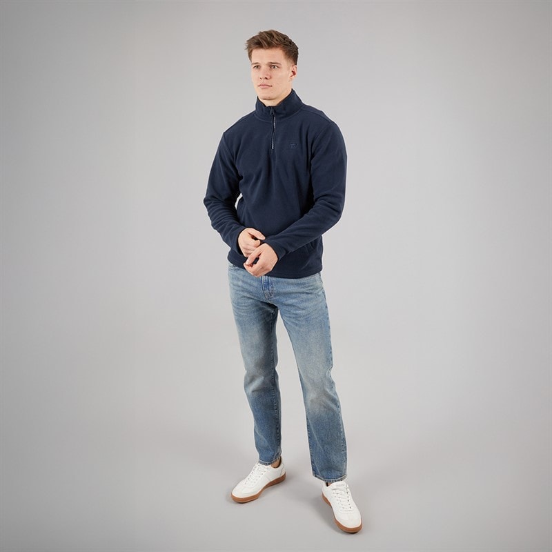 Mens Blade 1/4 Zip Fleece Navy - Image 4
