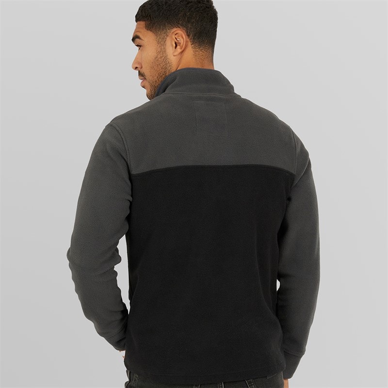 Mens Wham 1/4 Zip Fleece Slate/Black - Image 2