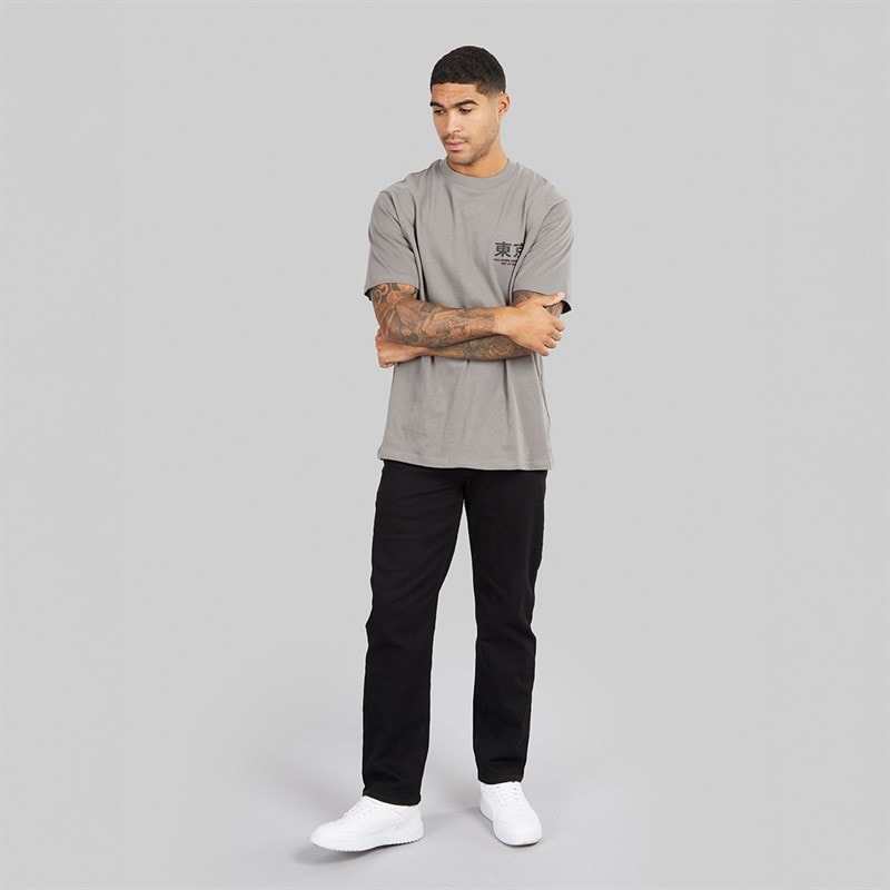 Mens Axel Relaxed Fit Graphic T-Shirt Slate - Image 4