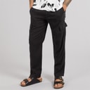 Mens Ramsay Linen Trousers Black