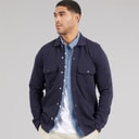 Mens Relay Long Sleeve Shacket Navy