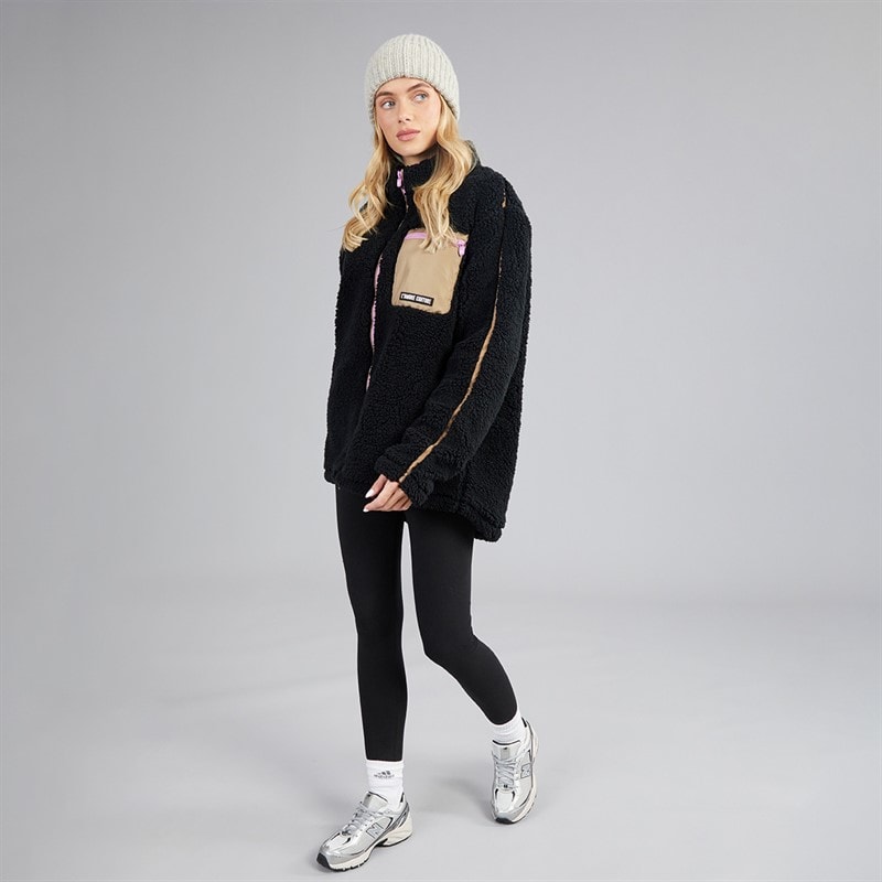 Womens Jackson Borg Jacket Black - Image 4