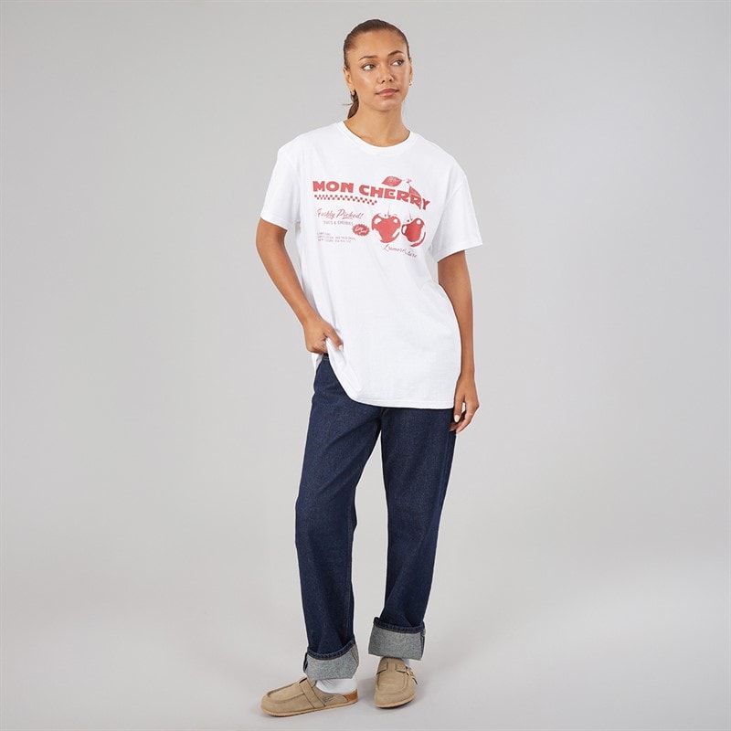 Womens Posey T-Shirt White - Image 3