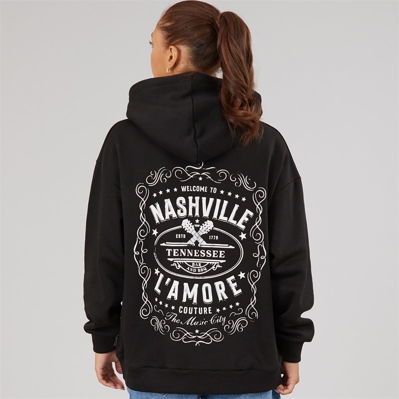 Womens Aralyn Hoodie Black - Image 3