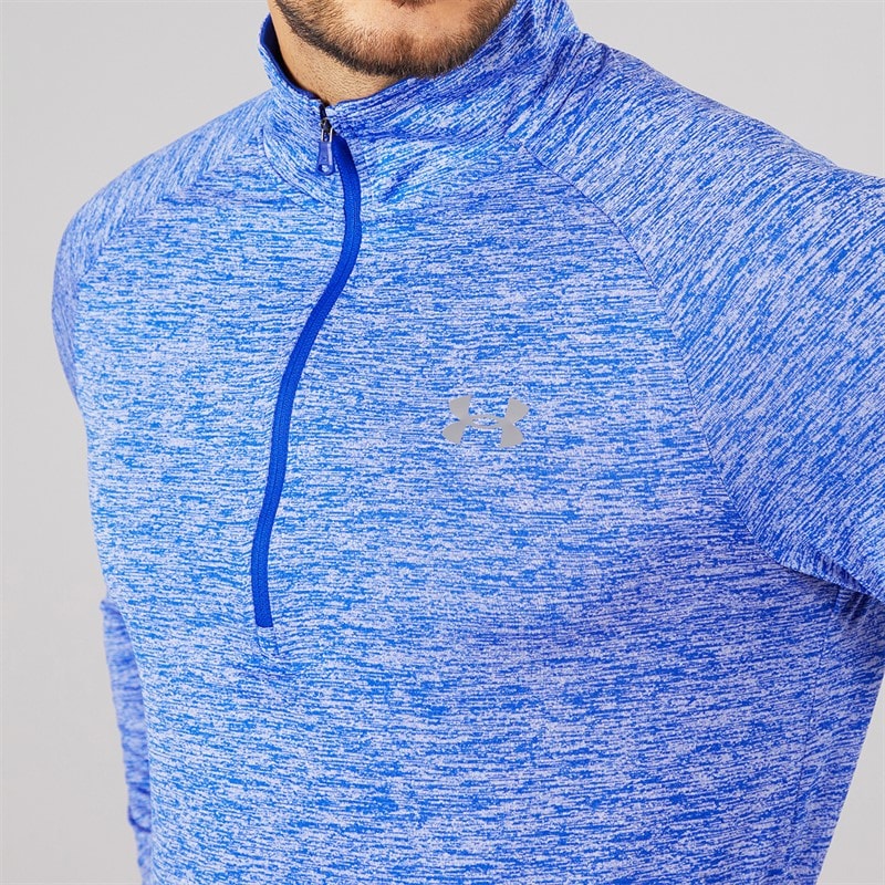 Mens UA Tech 2.0 1/2 Zip Royal/Graphite - Image 3