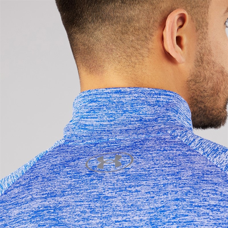 Mens UA Tech 2.0 1/2 Zip Royal/Graphite - Image 5