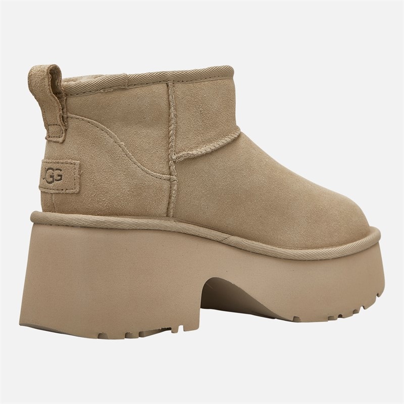 Womens Classic Ultra Mini New Heights Boots Mustard Seed - Image 5