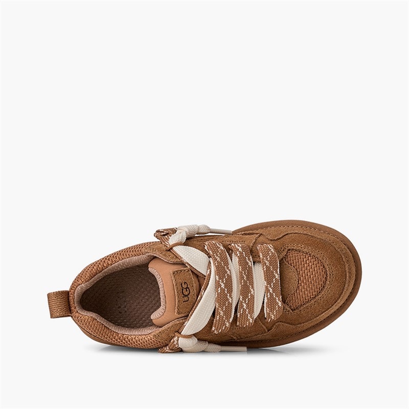 Kids Lo Lowmel Trainers Chestnut - Image 3