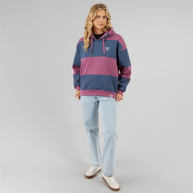 Womens Sky Hoodie Rosebud/Stone Blue - Image 4