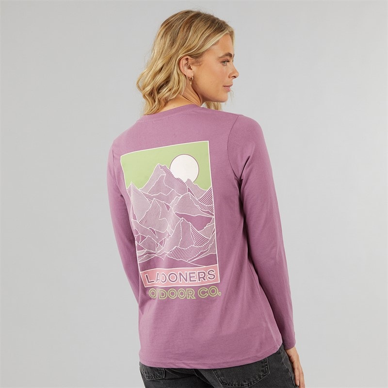 Womens Cullen Long Sleeve T-Shirt Rosebud - Image 3