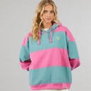 Womens Sky Hoodie Pink/Teal