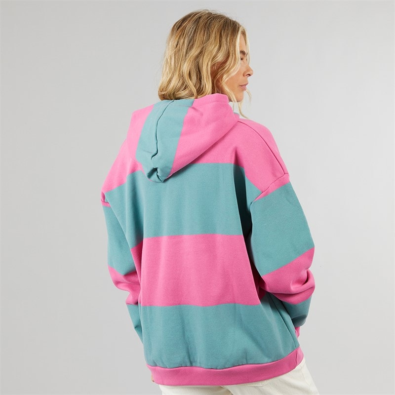 Womens Sky Hoodie Pink/Teal - Image 2