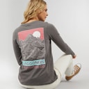 Womens Cullen Long Sleeve T-Shirt Charcoal