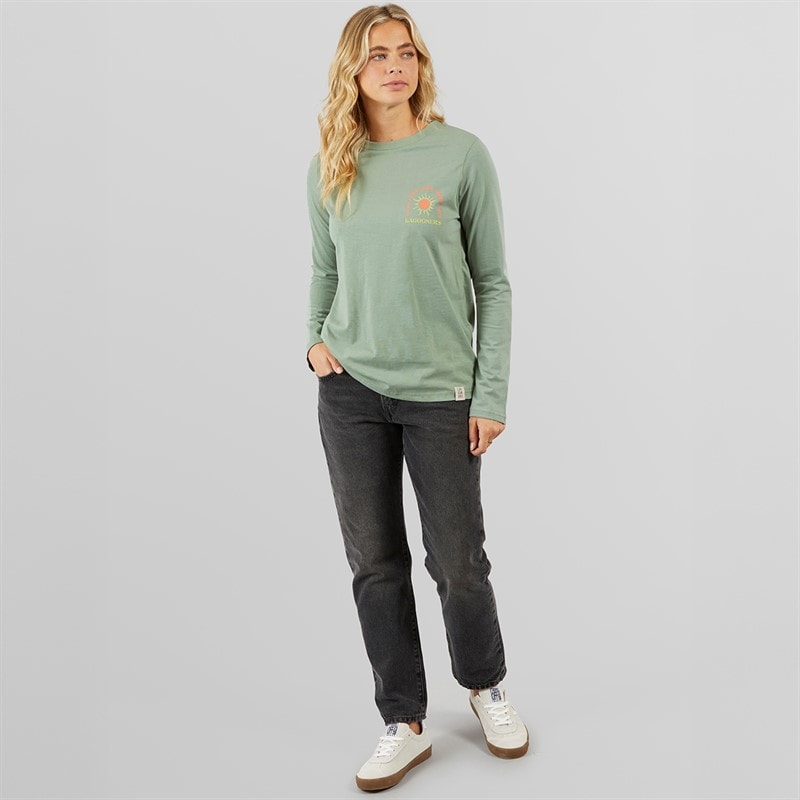 Womens Airdrie Long Sleeve T-Shirt Green Bay - Image 4