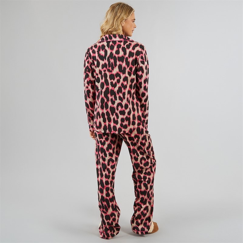 Womens Cotter Pyjamas Leopard - Image 2