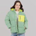 Girls Brekon Short Puffer Coat Green Bay