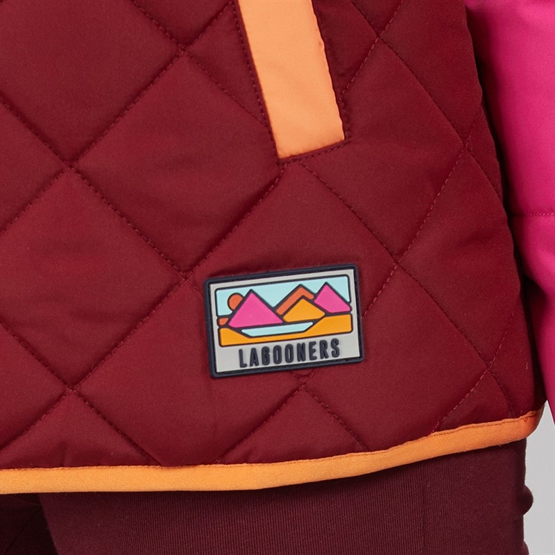 Girls Whitworth Puffer Coat Plum - Image 5