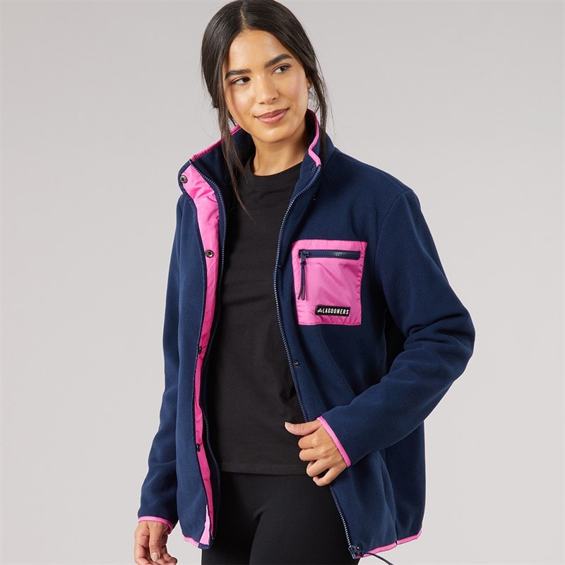 Womens Oak Fleece Navy - Image 3