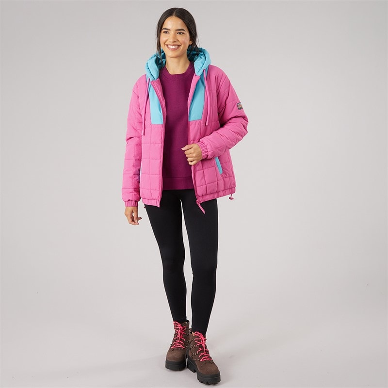 Womens Ash OTH Padded Jacket Hot Pink - Image 4