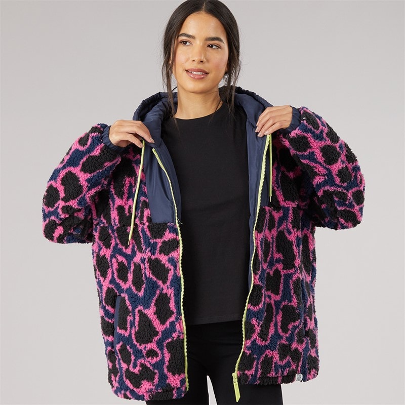 Lagooners Womens Beline Fleece Leopard