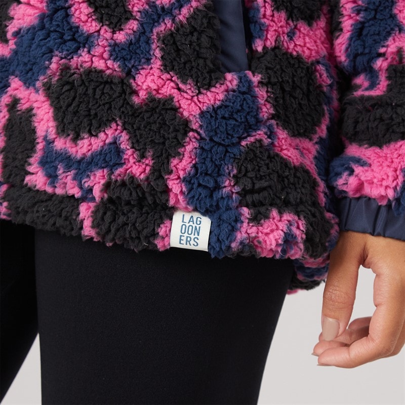 Womens Beline Fleece Leopard - Image 4
