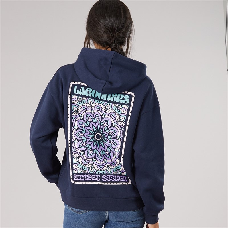 Womens Rosethorn Hoodie Navy - Image 3