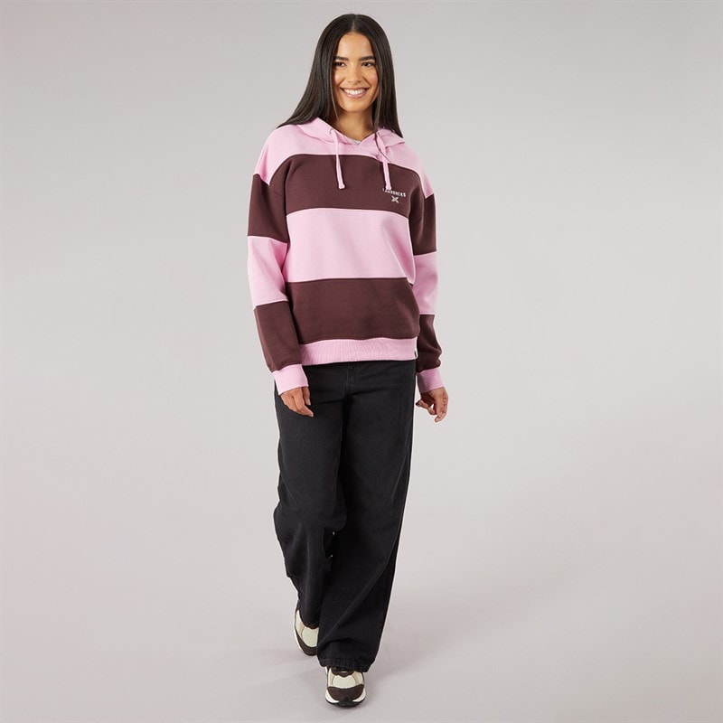 Womens Sky Hoodie Pink/Brown - Image 4