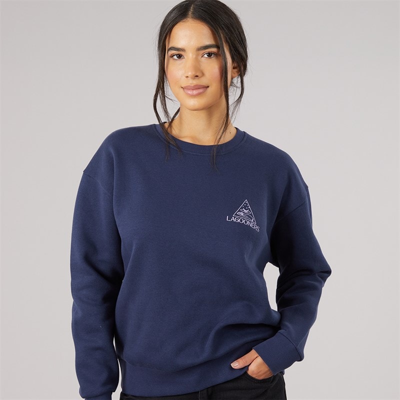 Womens Willowmere Graphic Sweatshirt Navy - Image 2