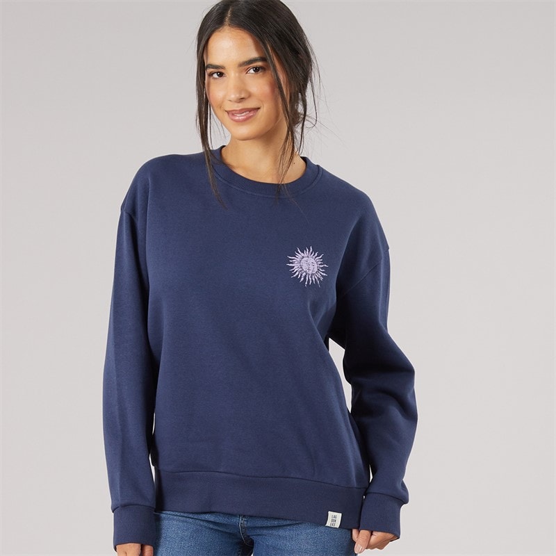 Womens Fogmere Graphic Sweatshirt Navy - Image 2