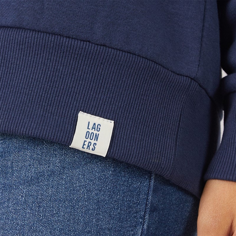 Womens Fogmere Graphic Sweatshirt Navy - Image 4