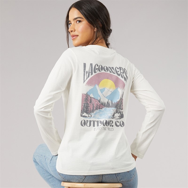 Womens Breeze Long Sleeve T-Shirt Ecru - Image 1