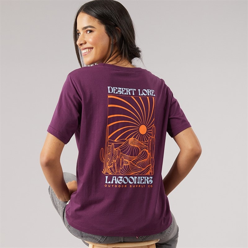 Lagooners Womens Meadow T-Shirt Dark Purple