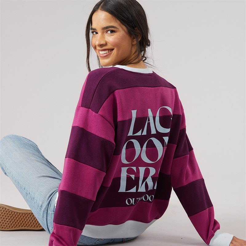 Womens Cornflour Field Graphic Sweatshirt Berry/Dark Purple - Image 1