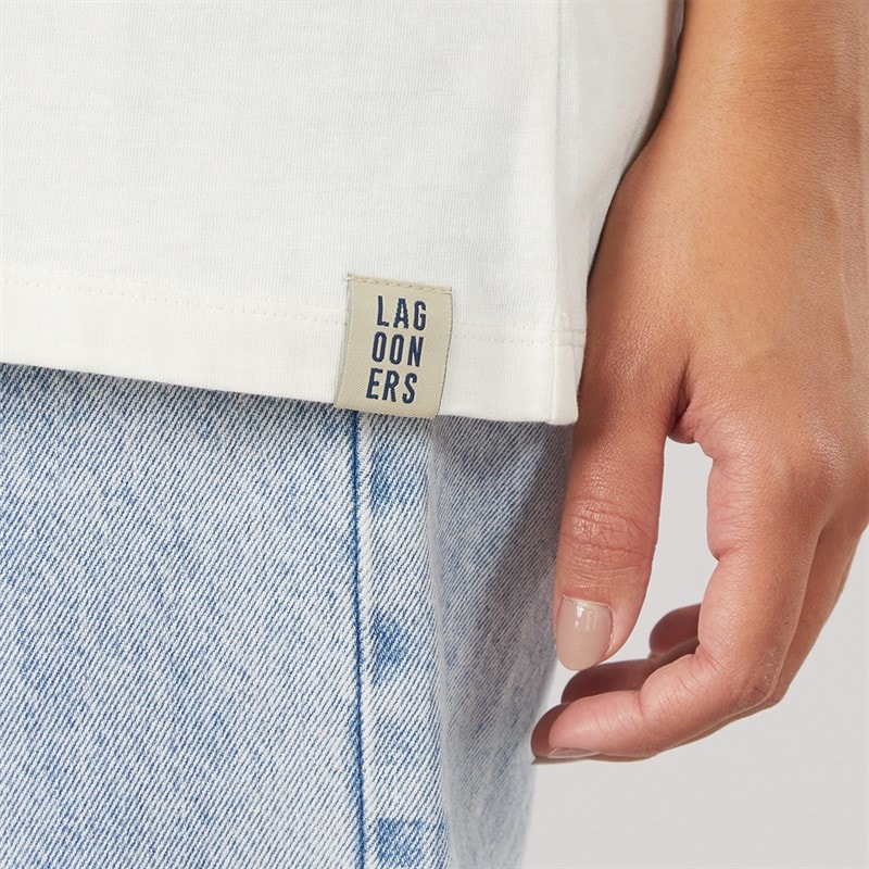 Womens Rowan Oversized T-Shirt Ecru - Image 4