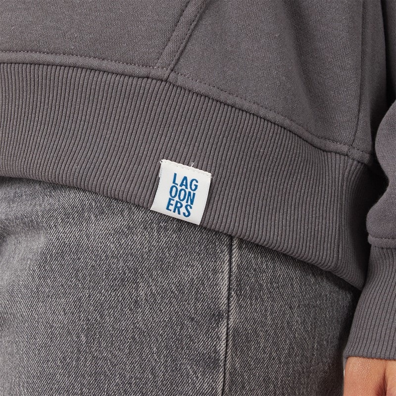 Womens Windrow Hoodie Charcoal - Image 4