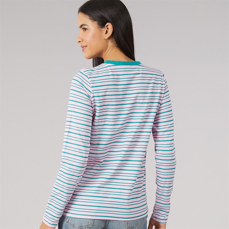 Womens Fenwick Long Sleeve T-Shirt Pink - Image 2