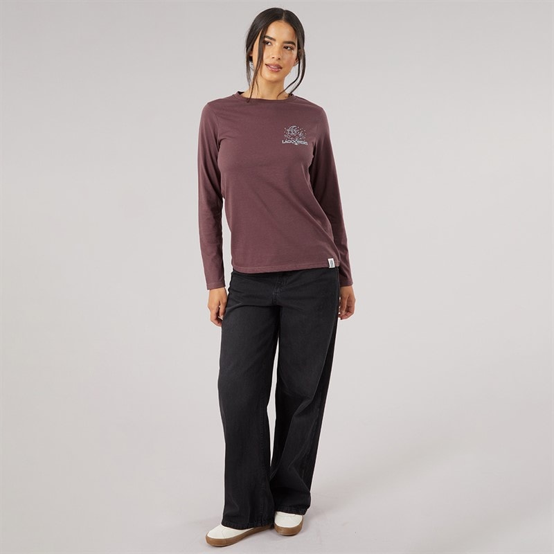 Womens Grove Long Sleeve T-Shirt Brown - Image 4