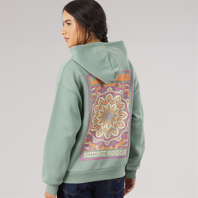 Womens Rosethorn Hoodie Green Bay - Image 3