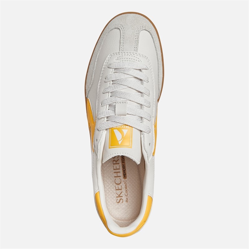 Womens Hotshot Kickoff Trainers White/Yellow - Image 4