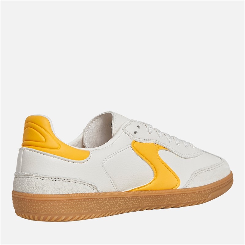 Womens Hotshot Kickoff Trainers White/Yellow - Image 5