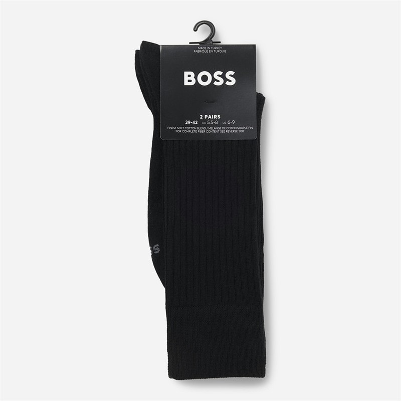 Mens Two Pack Socks Black - Image 2