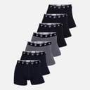 Mens Seven Pack Basic Trunks Multicolour