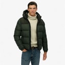 Mens Colourblock Puffer Jacket Surplus Goods Olive Green