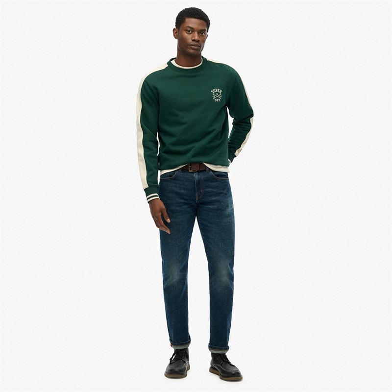 Mens Athletic Club Sweatshirt Enamel Green - Image 4