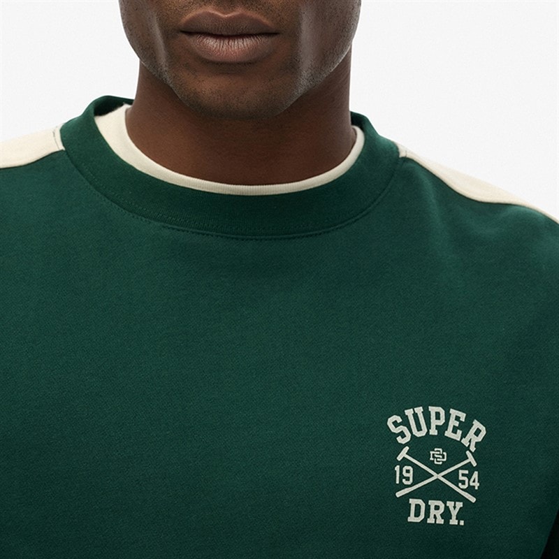 Mens Athletic Club Sweatshirt Enamel Green - Image 5