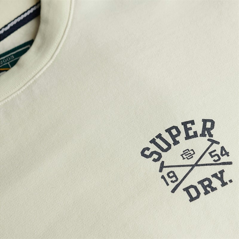 Mens Athletic Club Sweatshirt Off White - Image 3